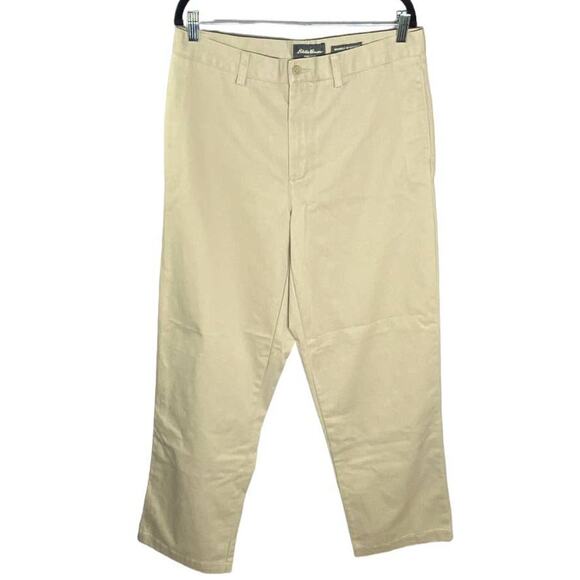 Eddie Bauer Other - 194. Eddie Bauer Mens Pants Wrinkle Resistant Relaxed Fit Khaki Tan Size 34x32